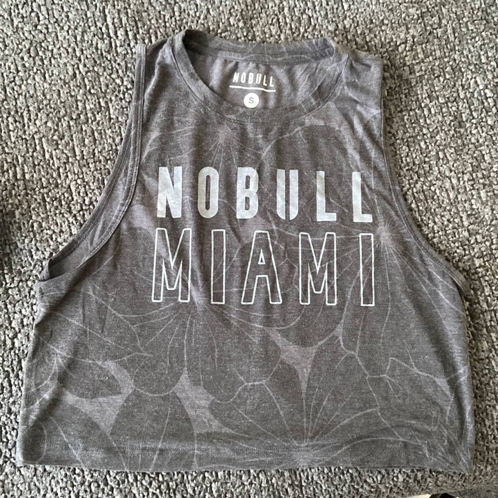 Nobull Miami exclusive floral muscle tank top